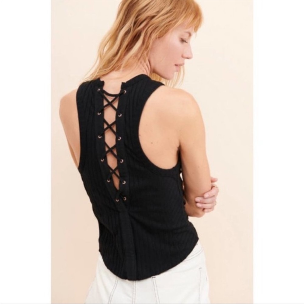 FREE PEOPLE Ribbed Tank Top Size M